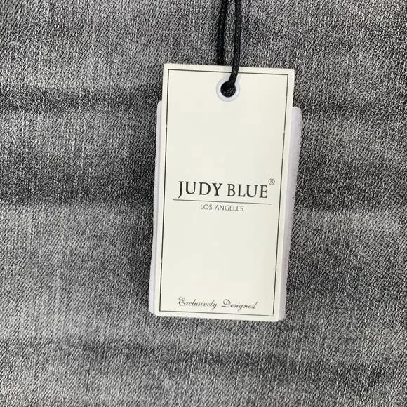 Judy Blue Women Full Size Button Fly High Waist Cuffed Capris 24 Gray Denim 23 - Picture 10 of 15